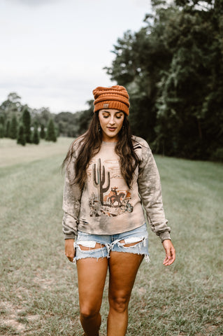 Cactus & Cowboy Matchbook Sweatshirt