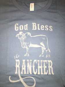 God Bless The Rancher Brahman Tee