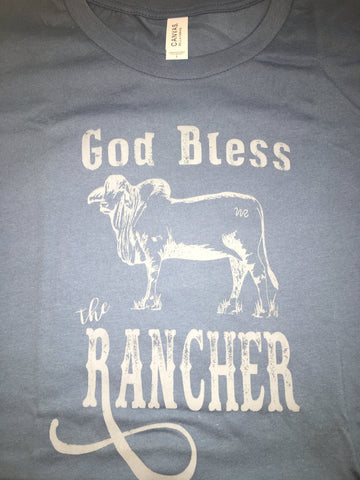God Bless The Rancher Brahman Tee