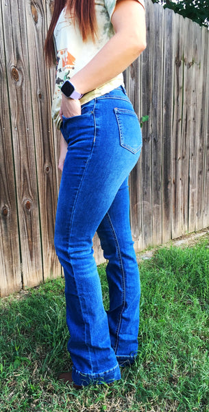 Mid Wash Trouser Bootcut Jeans